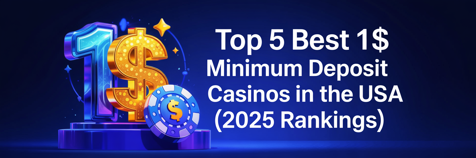 Top 5 Best 1$ Minimum Deposit Casinos in the USA (2025 Rankings)